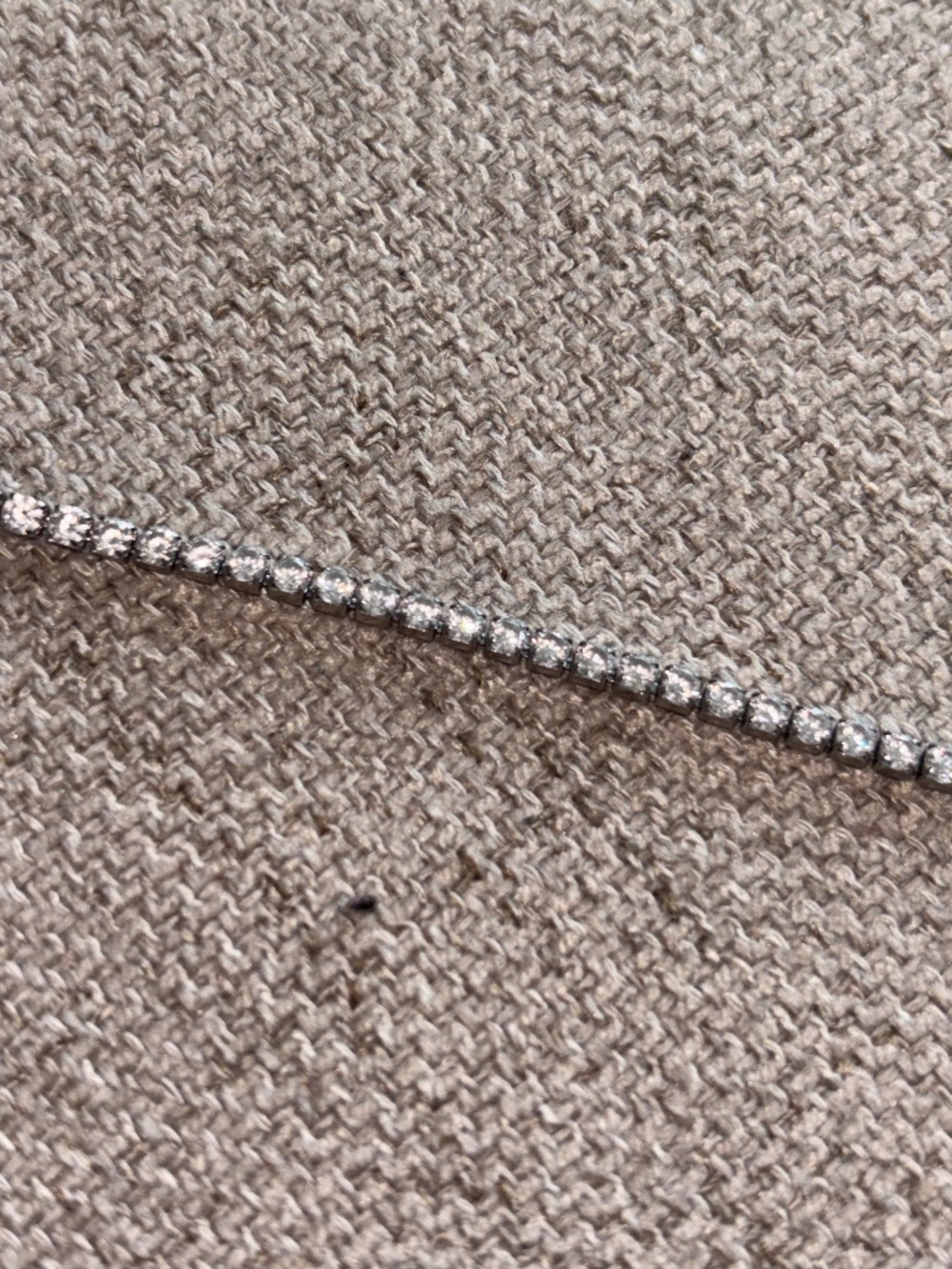 Moissanite Diamond Tennis Chain in Sterling Silver